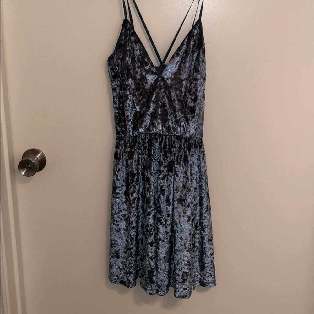 Velvet Blue Dress